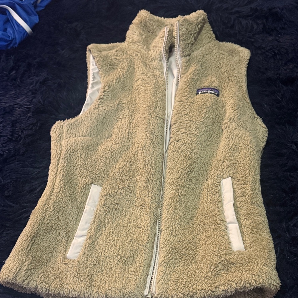 Patagonia Beige Fleece Vest